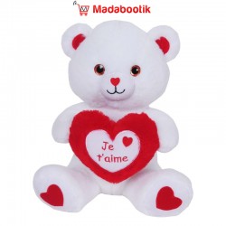 Peluche ours cœur "Je t'aime"