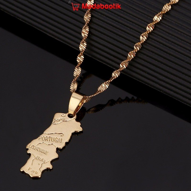 collier carte du portugal lisbonne
